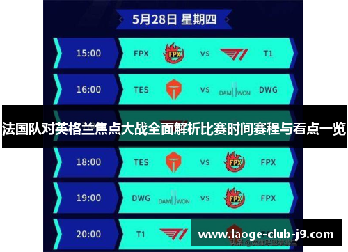 法国队对英格兰焦点大战全面解析比赛时间赛程与看点一览